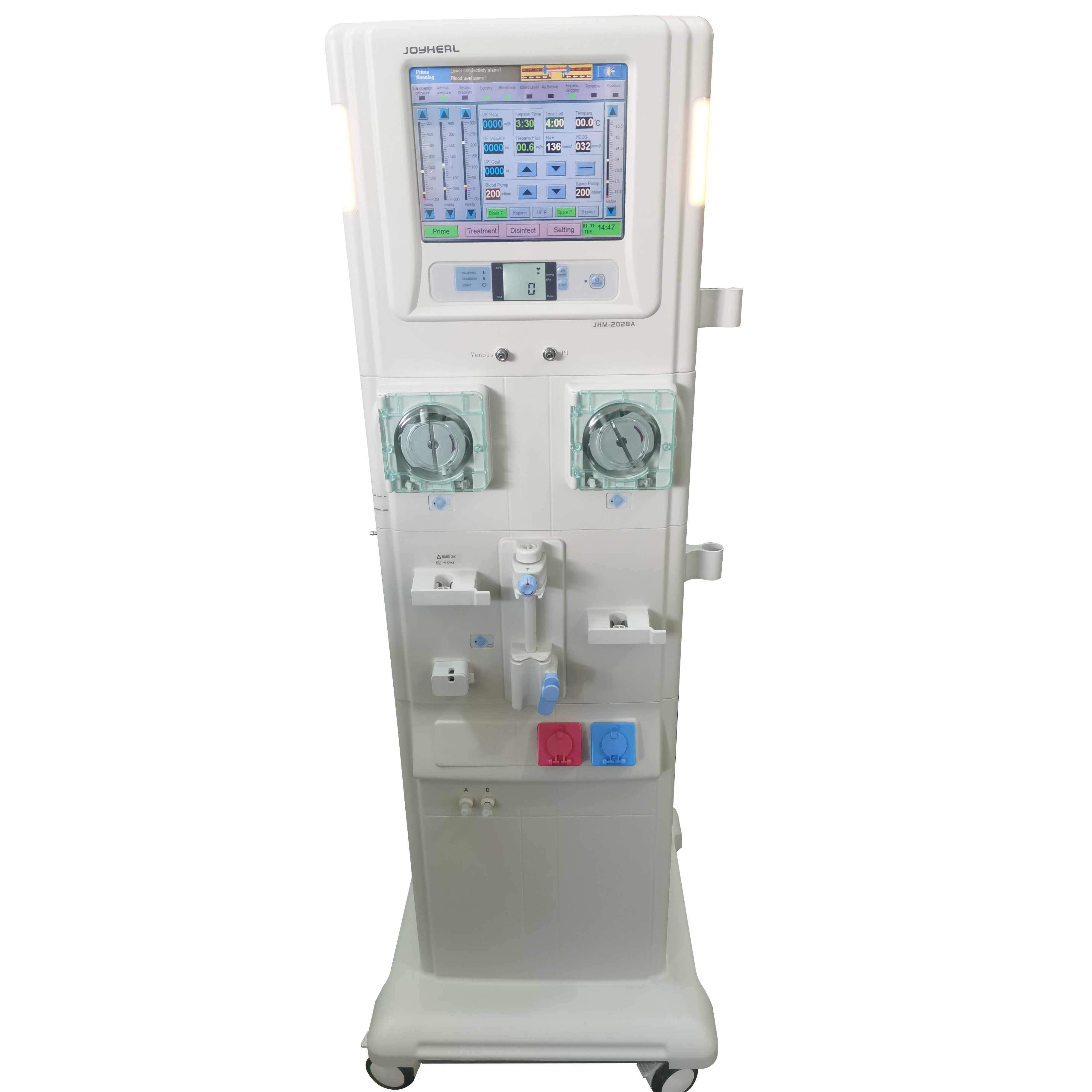 Medical Hemodialysis Machine Mobile Kidney Dialysis Machine China Chinese French Body Russian Spanish Blood Adjustable Touch GUA