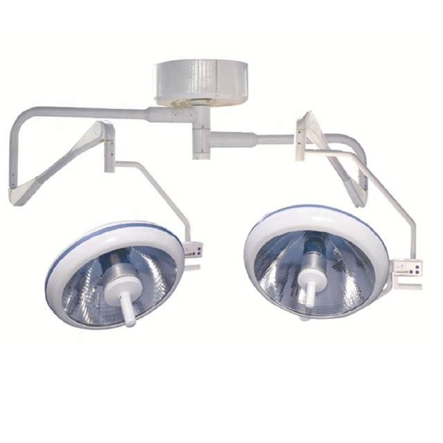 Double Dome Ceiling Mounted Halogen Light shadowless operating lamp for hospital OT operating theater