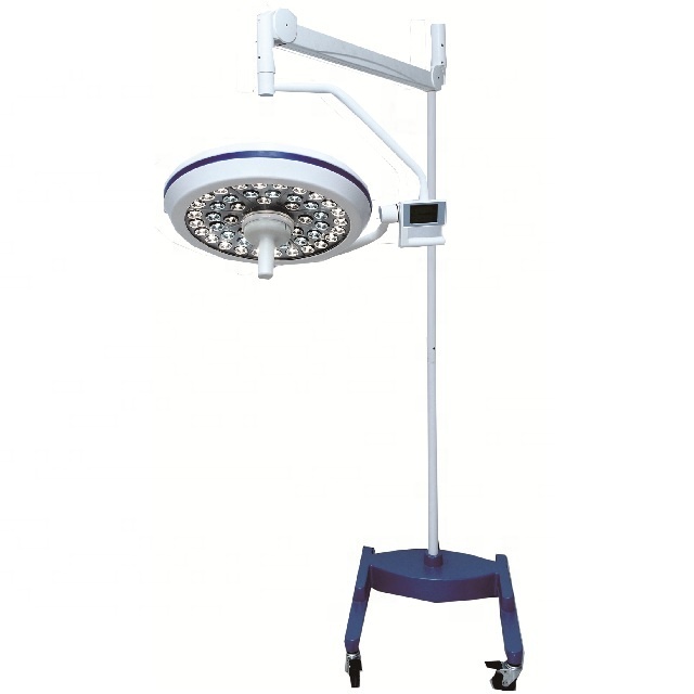 يقف مصباح التشغيل المتحرك LED بدون ظل أضواء جراحية في غرفة عمليات Icu FL 520D