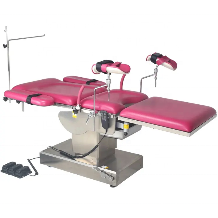 Stainless Steel Examination Table Hydraulic Delivery Bed for Gynecology Examination