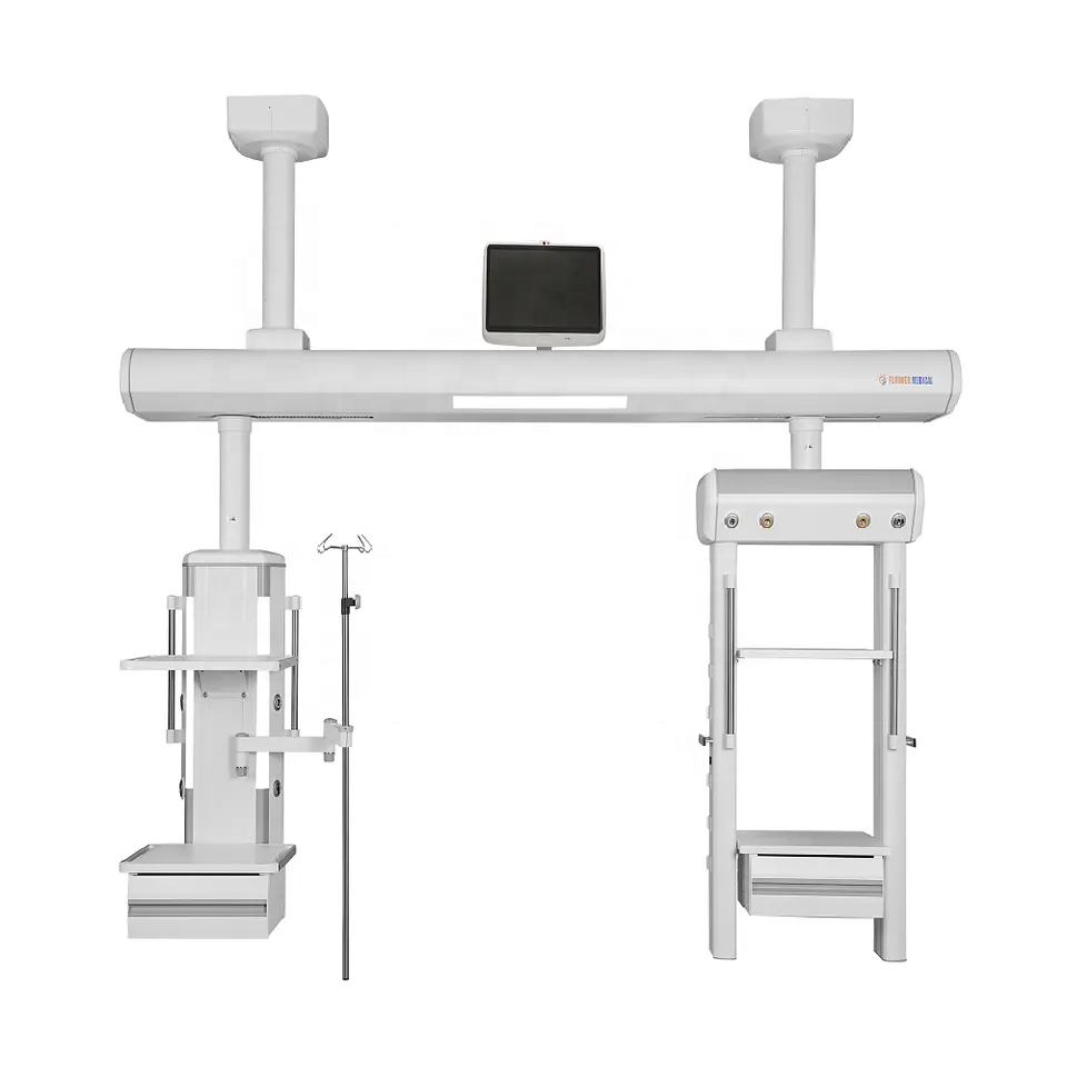 OEM ICU จี้เพดานสะพานอุปกรณ์การแพทย์คอลัมน์ก๊าซในจี้ผ่าตัดโรงพยาบาล